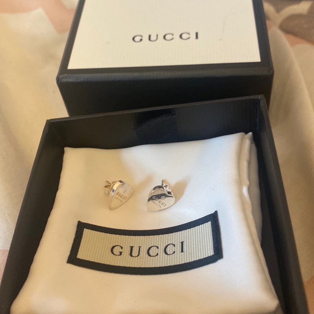 Gucci heart earrings